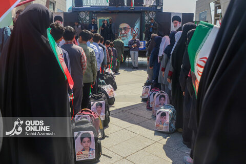 گزارش تصویری| برگزاری رژه سربازان کوچک عصر ظهور در مشهد