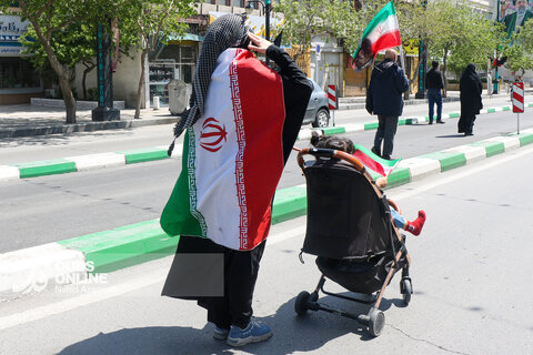 گزارش تصویری| برگزاری رژه سربازان کوچک عصر ظهور در مشهد