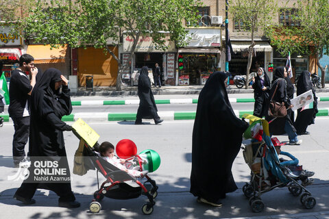 گزارش تصویری| برگزاری رژه سربازان کوچک عصر ظهور در مشهد