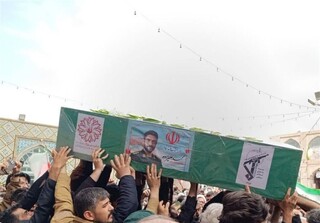 تشییع اولین شهید مدافع وطن هوافضای سپاه در سبزوار