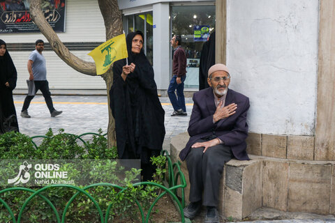 گزارش تصویری | اجتماع عظیم صادقیون و تشییع پیکر دو شهید جنگ رمضان در مشهد