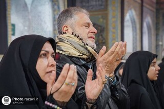 پایان چله دعای توسل در حرم مطهر امام رضا(ع)