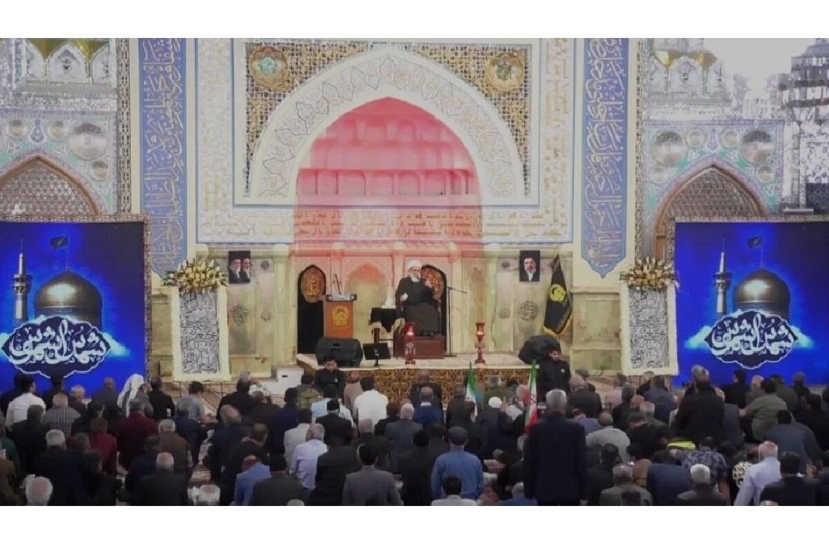 اقامه عزای زائران حرم مطهر رضوی در شام شهادت امام صادق (ع)