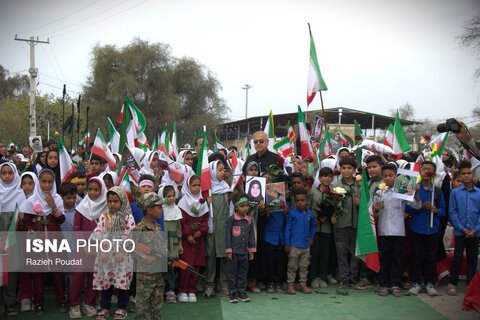 چهلمین روز شهادت دانش‌آموزان مدرسه شجره طیبه - میناب