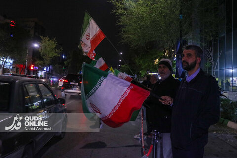 گزارش تصویری موج چهل و هفتمین قرار شبانه حامیان ولایت در موکب رسانه‌ای قدس