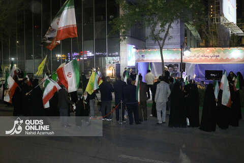 گزارش تصویری موج چهل و هفتمین قرار شبانه حامیان ولایت در موکب رسانه‌ای قدس