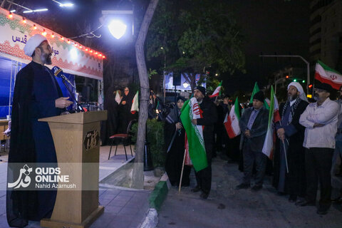 گزارش تصویری موج چهل و هفتمین قرار شبانه حامیان ولایت در موکب رسانه‌ای قدس