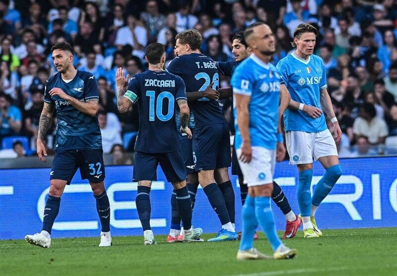 لغزش بد موقع ناپولی/ لاتزیو را جام قهرمانی سری A را به اینتر تعارف کرد