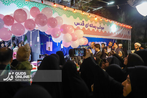 گزارش تصویری | پنجاهمین شب قرار شبانه حامیان ولایت در موکب رسانه‌ای قدس