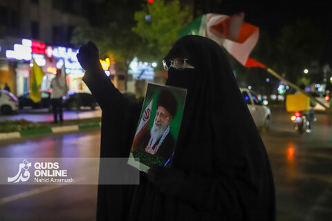 گزارش تصویری | پنجاهمین شب قرار شبانه حامیان ولایت در موکب رسانه‌ای قدس