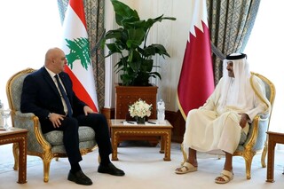 تماس تلفنی امیر قطر با جوزف عون؛ تأکید بر توقف تنش‌ها و حاکمیت دولت بر تمام قلمرو لبنان