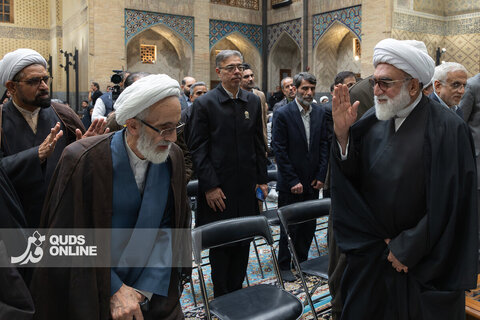 آیین رونمایی از قرآن کریم اهدایی رهبر شهید به آستان قدس رضوی