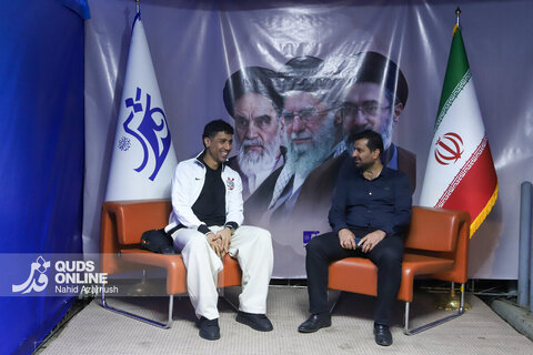 گزارش تصویری | حضور کاپیتان تیم ملی فوتسال و بهترین بازیکن آسیا در موکب رسانه‌ای روزنامه