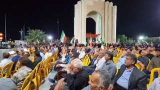 فیلم | اجتماع باشکوه مردم انقلابی آبدان