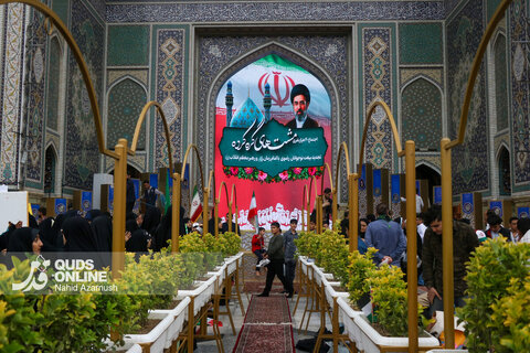 گزارش تصویری | اجتماع بزرگ «مشت‌های گره‌کرده» در حرم مطهر رضوی