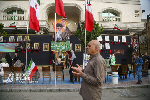 جشن میلاد امام رضا ع در خیابان امام رضا ع مشهد