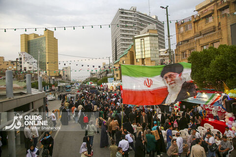 جشن میلاد امام رضا ع در خیابان امام رضا ع مشهد