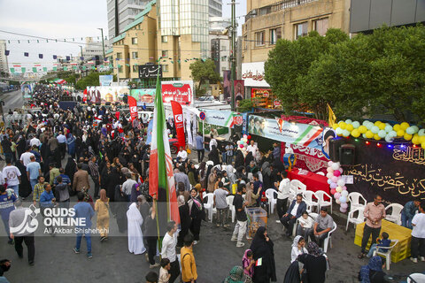 جشن میلاد امام رضا ع در خیابان امام رضا ع مشهد