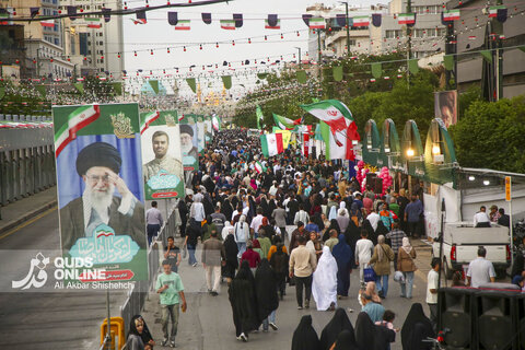 جشن میلاد امام رضا ع در خیابان امام رضا ع مشهد