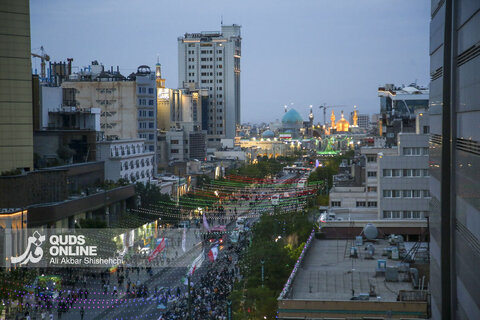 جشن میلاد امام رضا ع در خیابان امام رضا ع مشهد