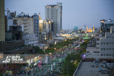 جشن میلاد امام رضا ع در خیابان امام رضا ع مشهد