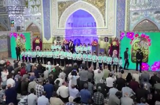 حرم مطهر رضوی در شب میلاد حضرت شمس الشموس (ع) نور باران است