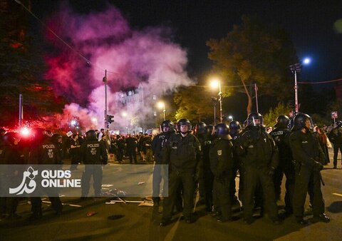 عکس | تصاویری از برخورد خشن پلیس برلین با تجمع‌کنندگان روز کارگر