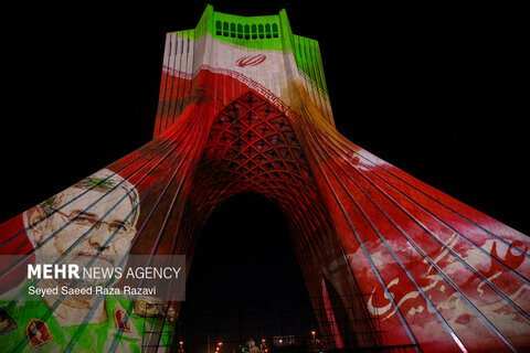 اجرای نور پردازی سه بعدی «ویدئو مپینگ» به مناسبت روز خلیج فارس
