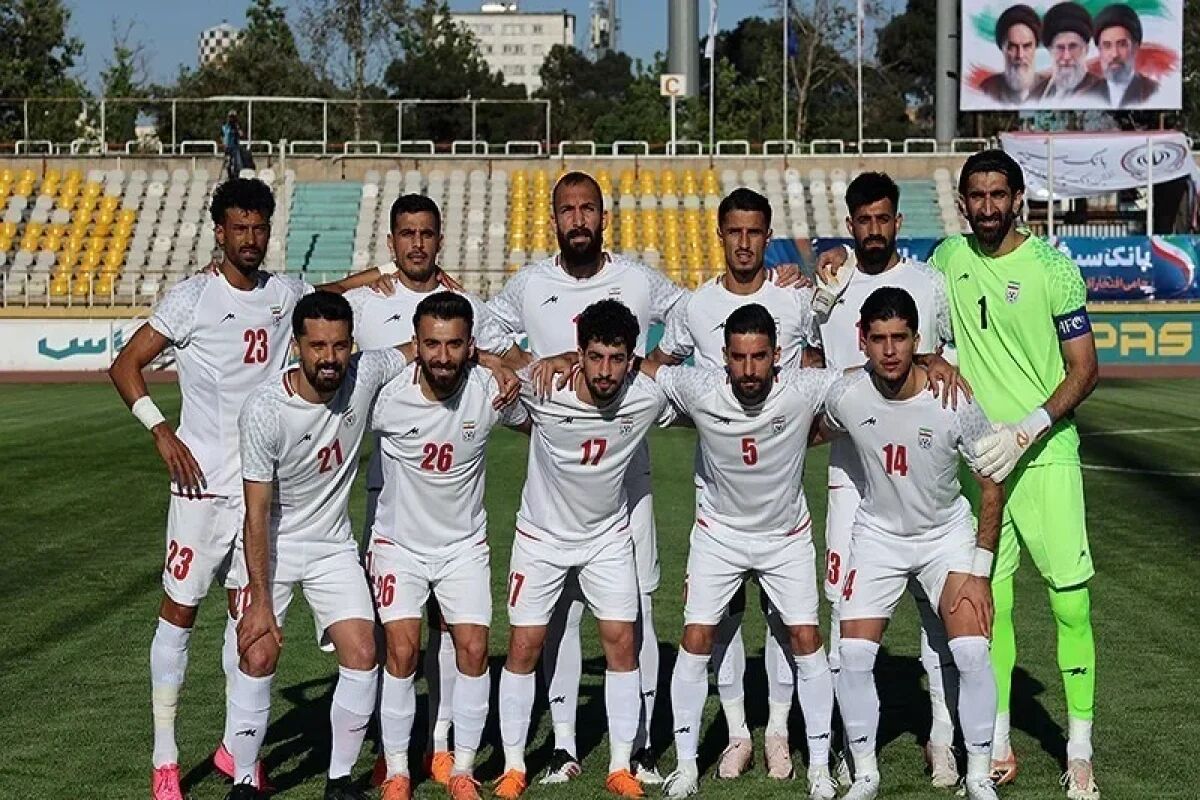 رونمایی از پیراهن جدید تیم ملی فوتبال در یکی از میادین پایتخت