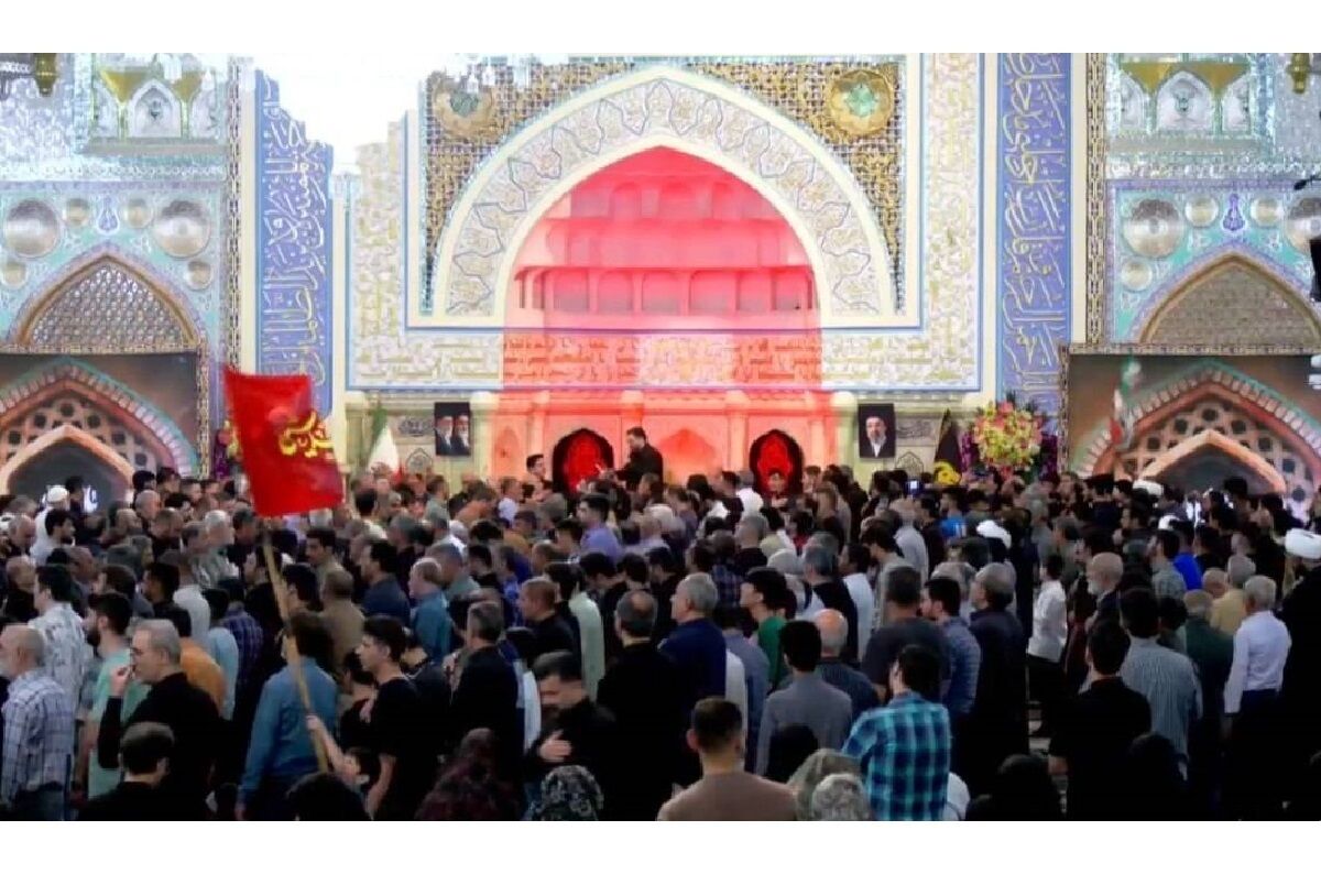 حرم مطهر رضوی سوگوار شهادت حضرت جوادالائمه (ع) شد