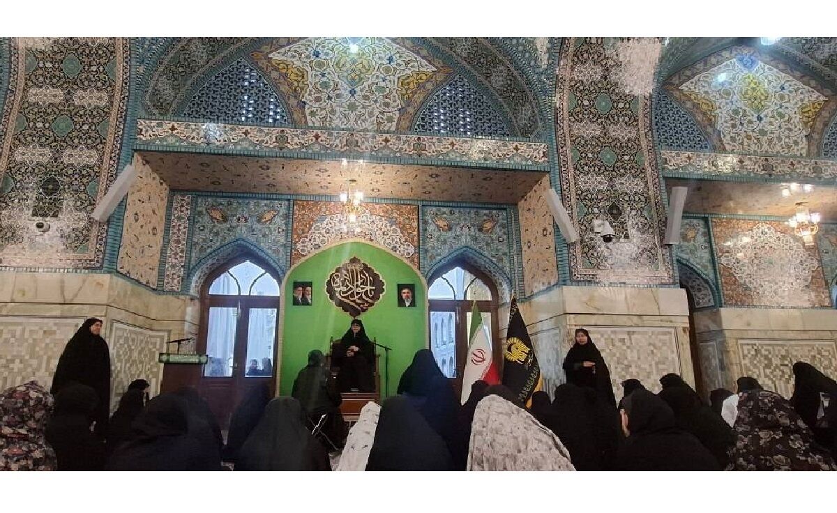 بانوان رضوی در سوگ شهادت ابن الرضا(ع) اشک ماتم ریختند