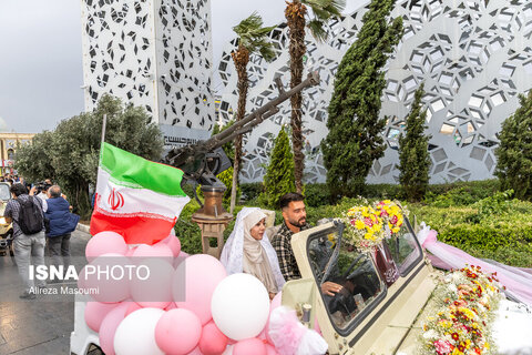 عکس | تصاویری زیبا از جشن پیوند آسمانی زوج‌های جان‌فدای ایران