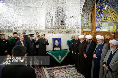 گرامیداشت دومین سالگرد شهادت آیت‌الله رئیسی در حرم مطهر رضوی