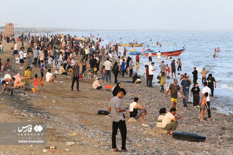 جریان زندگی در ساحل خلیج فارس