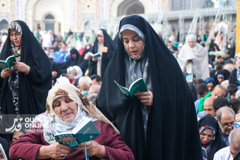گزارش تصویری I قرائت دعای عرفه در حرم مطهر رضوی