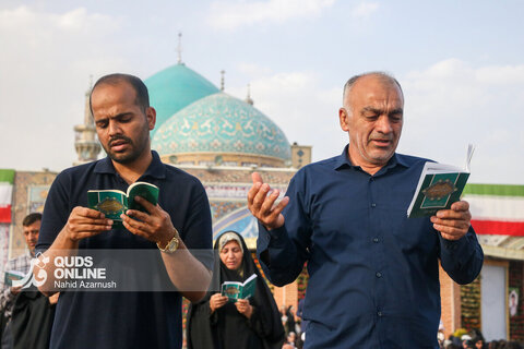 گزارش تصویری I قرائت دعای عرفه در حرم مطهر رضوی