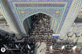 گزارش تصویری | اقامه نماز عید قربان در حرم مطهر رضوی