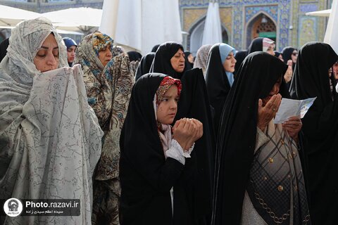 گزارش تصویری | اقامه نماز عید قربان در حرم مطهر رضوی