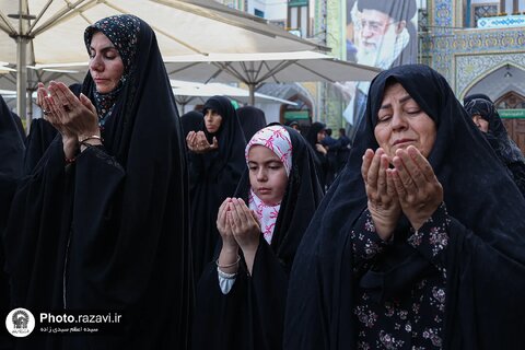 گزارش تصویری | اقامه نماز عید قربان در حرم مطهر رضوی