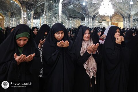 گزارش تصویری | اقامه نماز عید قربان در حرم مطهر رضوی