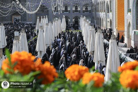 گزارش تصویری | اقامه نماز عید قربان در حرم مطهر رضوی