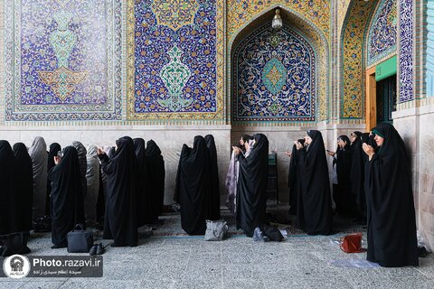 گزارش تصویری | اقامه نماز عید قربان در حرم مطهر رضوی