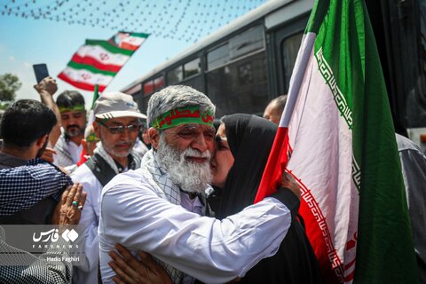  بدرقه طولانی‌ترین کاروان پیاده کربلا از مشهدالرضا