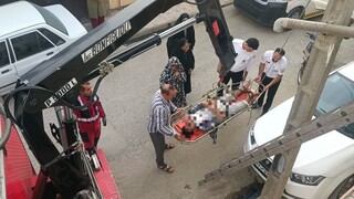 عملیات پیچیده نجات جوان سقوط کرده از ارتفاع در طبرسی