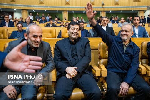 عکس | تصاویری از حضور مسعود پزشکیان در مراسم انتخاب برترین های ورزش ایران