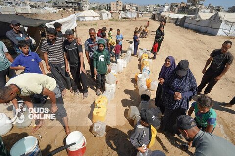 عکس | تصاویری از زندگی با بحران آب در غزه