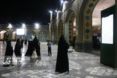 گزارش تصویری | حال و هوای حرم مطهر رضوی در شب عید غدیر