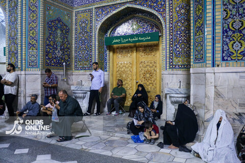 گزارش تصویری | حال و هوای حرم مطهر رضوی در شب عید غدیر