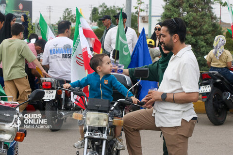 گزارش تصویری | رژه موتوری «جان‌فدا» در مشهد