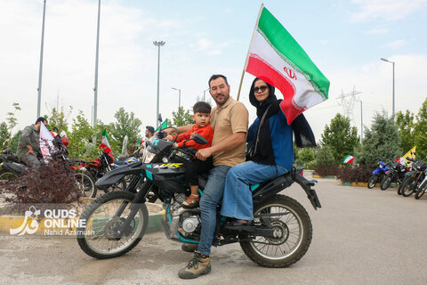 گزارش تصویری | رژه موتوری «جان‌فدا» در مشهد